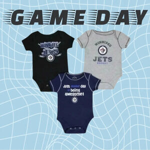 🆕Winnipeg Jets Infant 3 Piece  Set